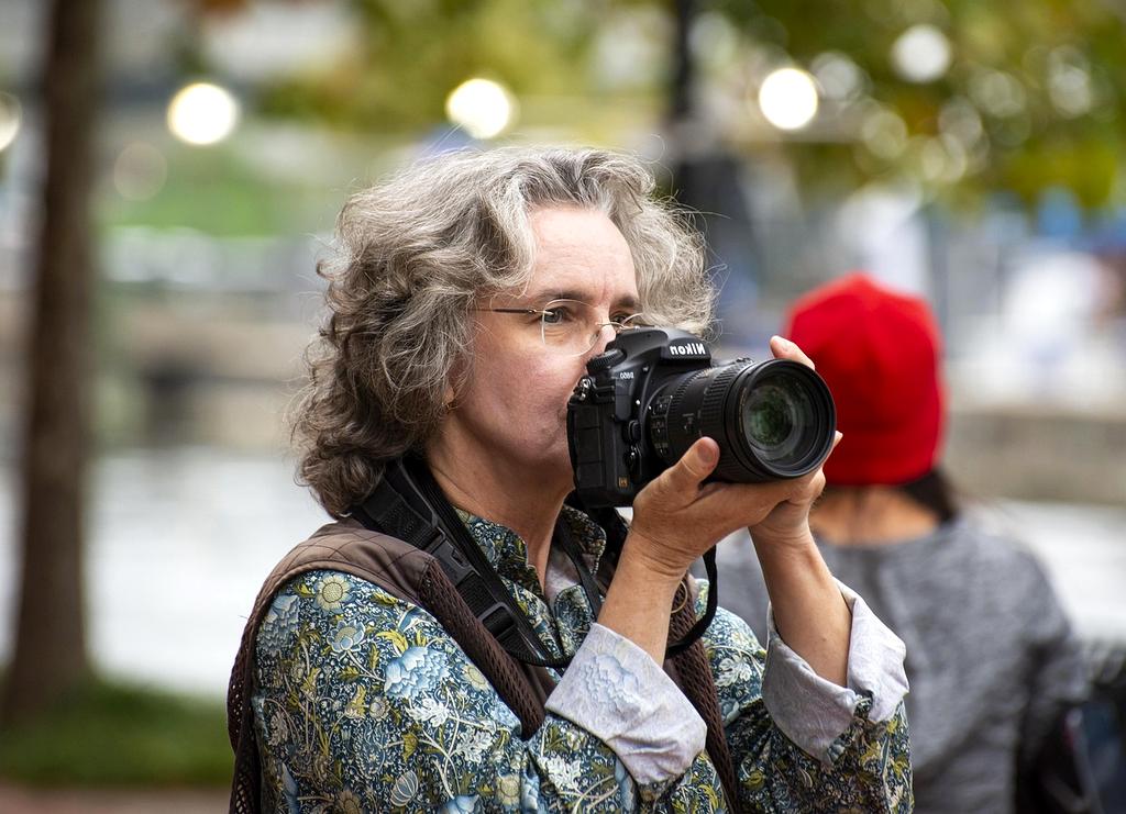 Photography gear with protective case and dust masks
